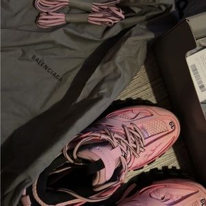 Balenciaga track sneaker. Pink. Gently Used